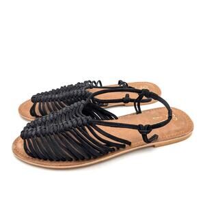 Seychelles Beach Is Better Knotted Sandal Women's Black Size US10 EU40.5